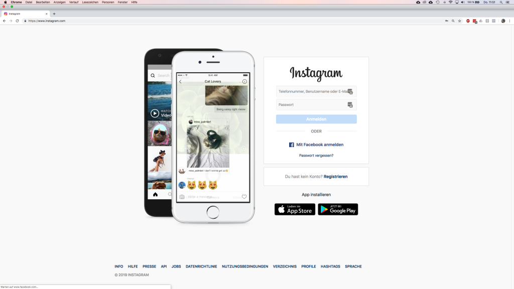 Instagram Postings und Stories vom Desktop aus